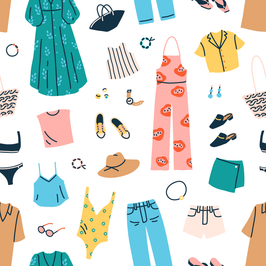 Clothes Garment Seamless Pattern